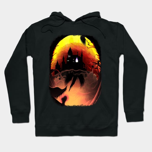 The Witch Haunted Castle Hoodie by BluedarkArt